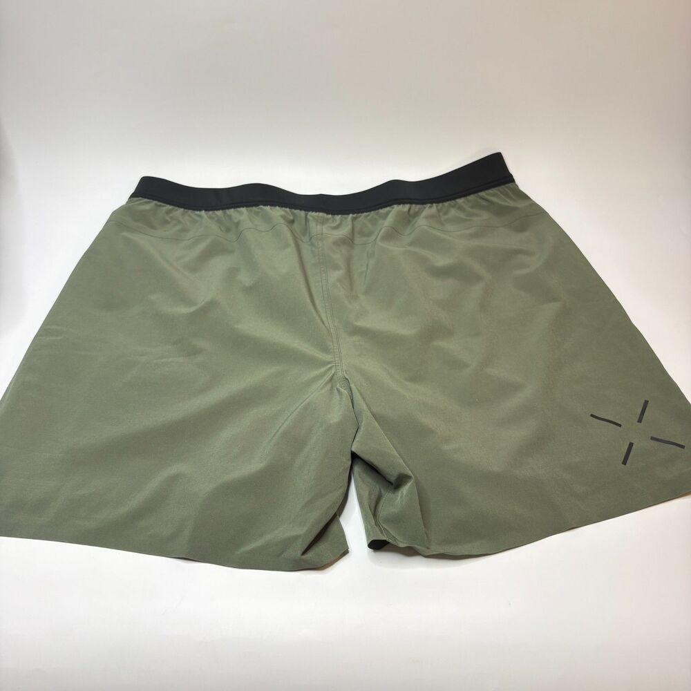 TEN THOUSAND Olive Green Black The Interval Workout Shorts Mens Size 2XL /XXL